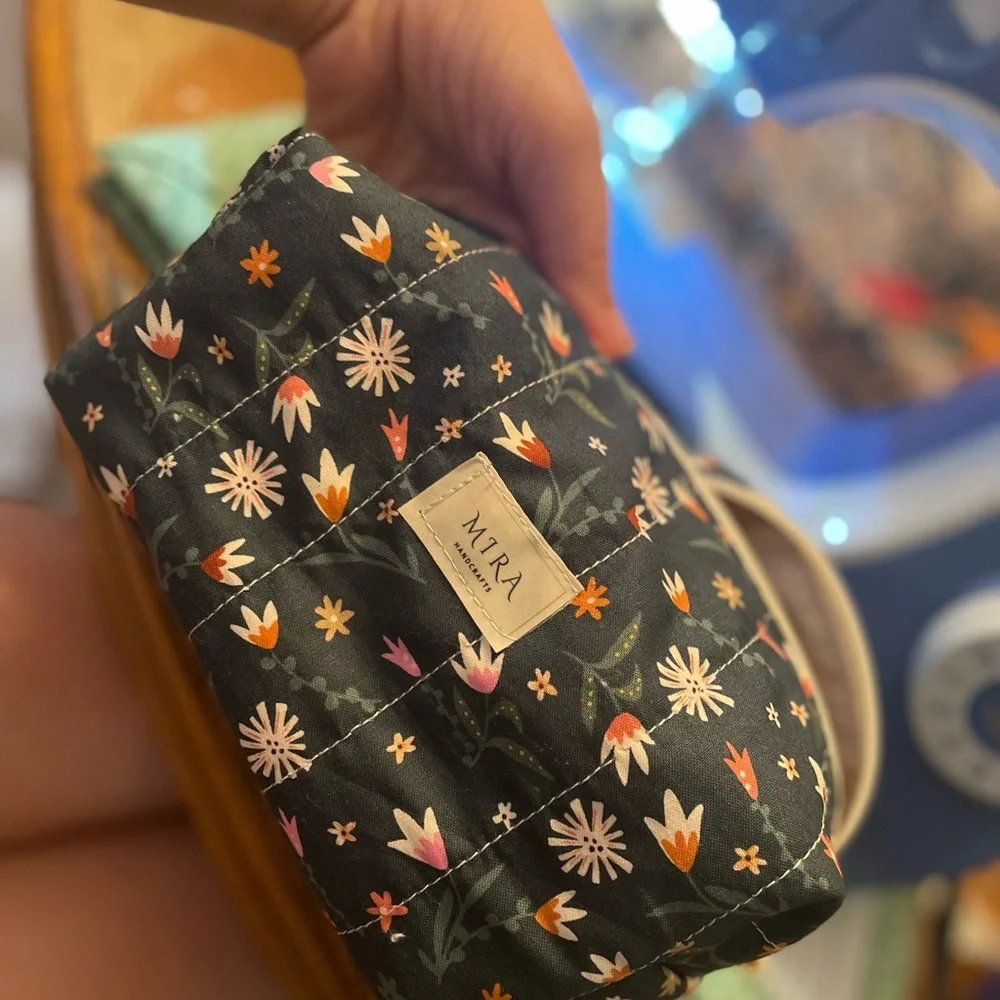 Handmade %100 cotton makeup bags